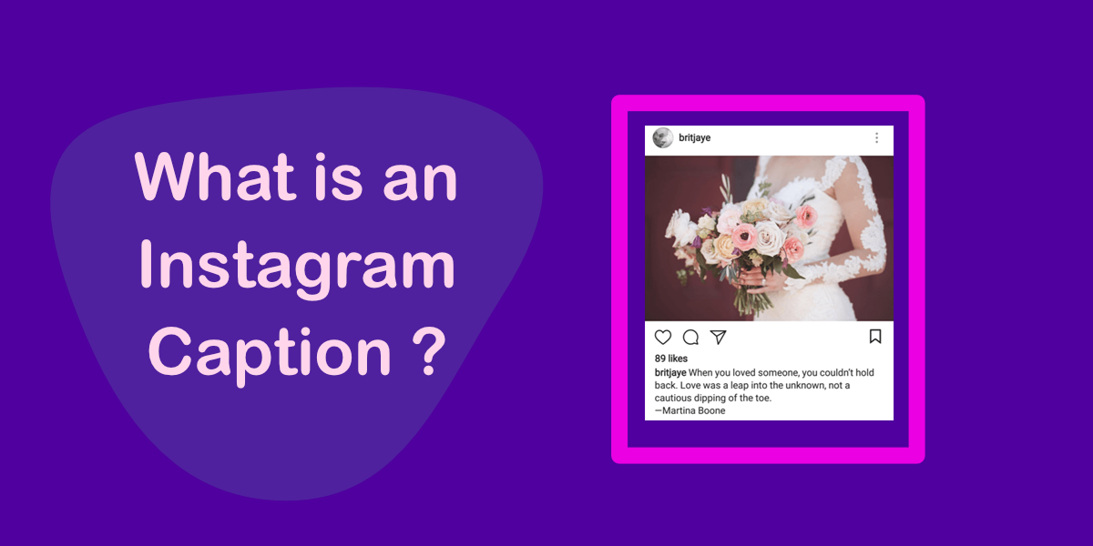 what is an instagram caption