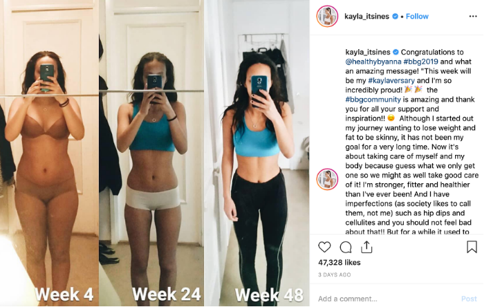 Instagram For Health & Fitness Why it Works for Brands KAYLA sample