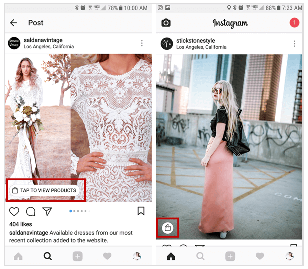 Instagram Shopping Tools - Shop the Looks SHOPPABLE 1 sample