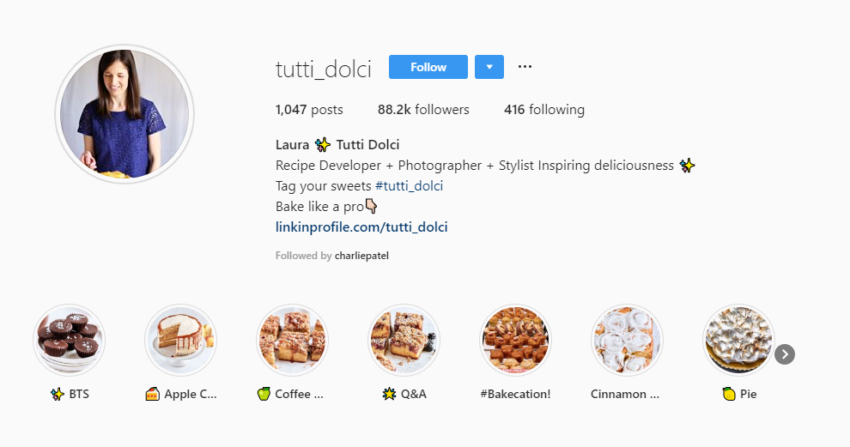 How to Use Instagram For Restaurants and Culinary Influencers STORY HIGHLIGHTS sample