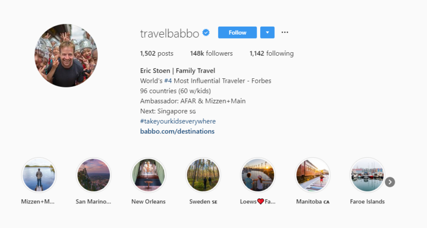 Instagram For Travel influencers Why it works for Brands TRAVELBABBO sample