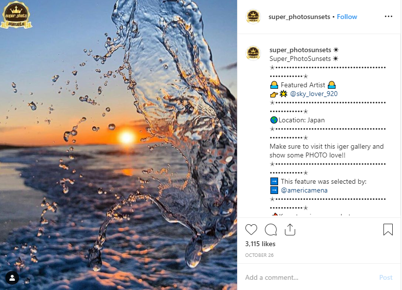 What to Post on Instagram 30 Content Ideas SUNSETS sample