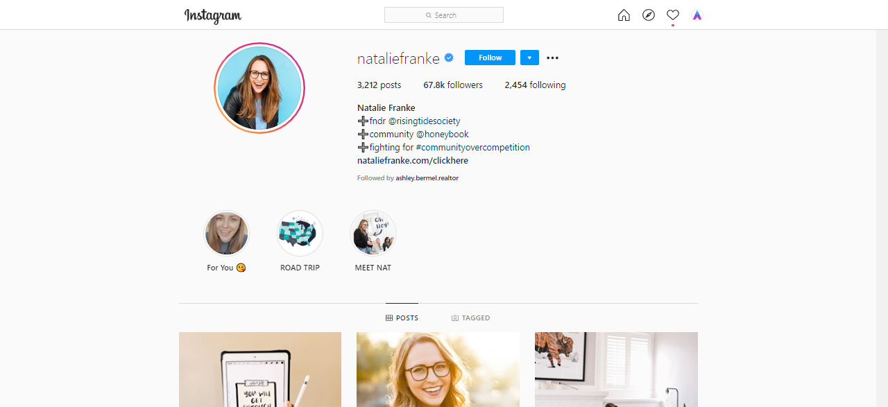Natalie Franke Top Instagram Influencer