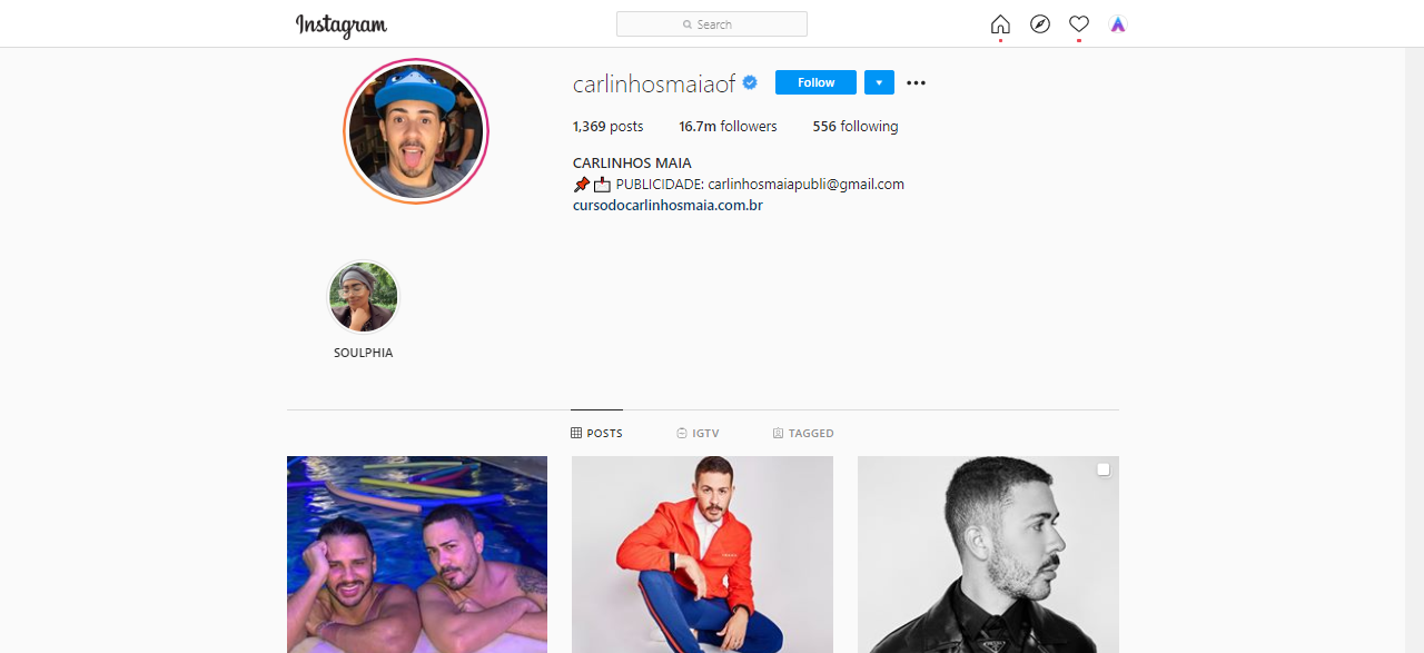 Carlinhos Top Instagram Influencer