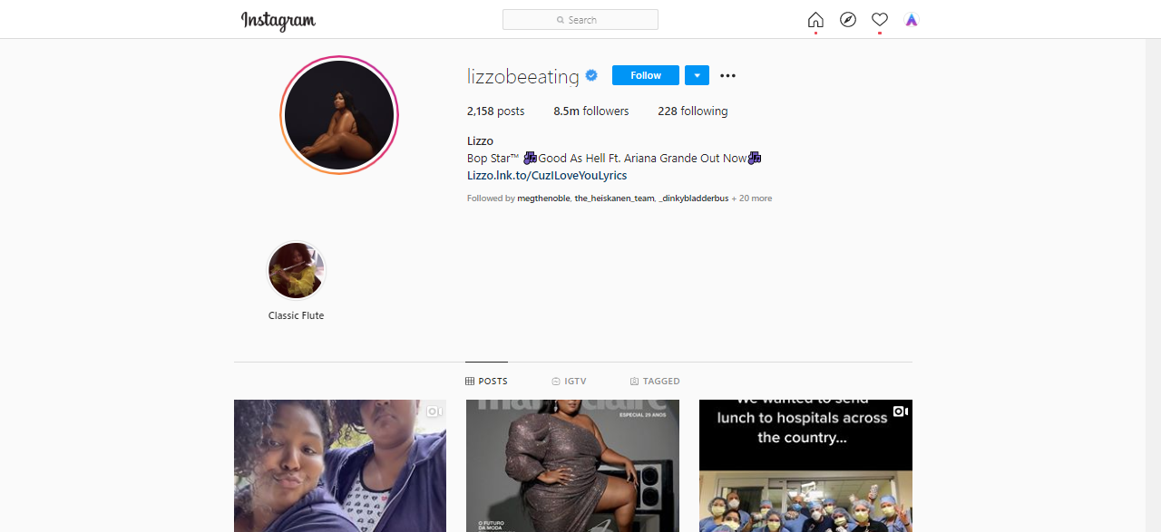 Lizzo Top Instagram Influencer