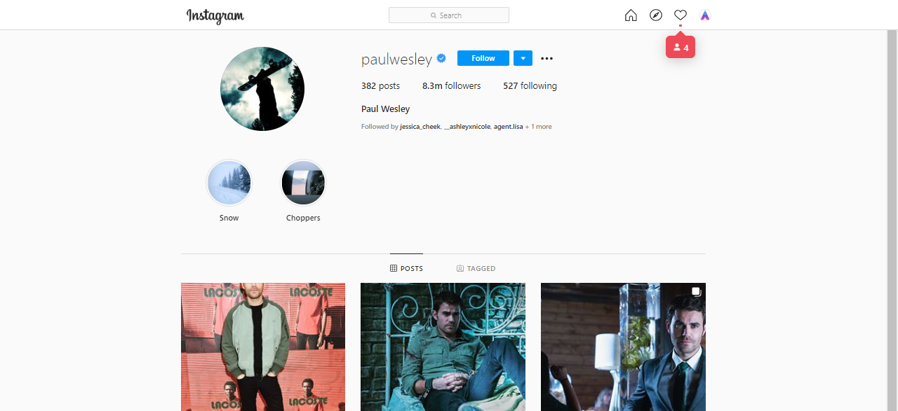 Paul Wesley Top Instagram Influencer