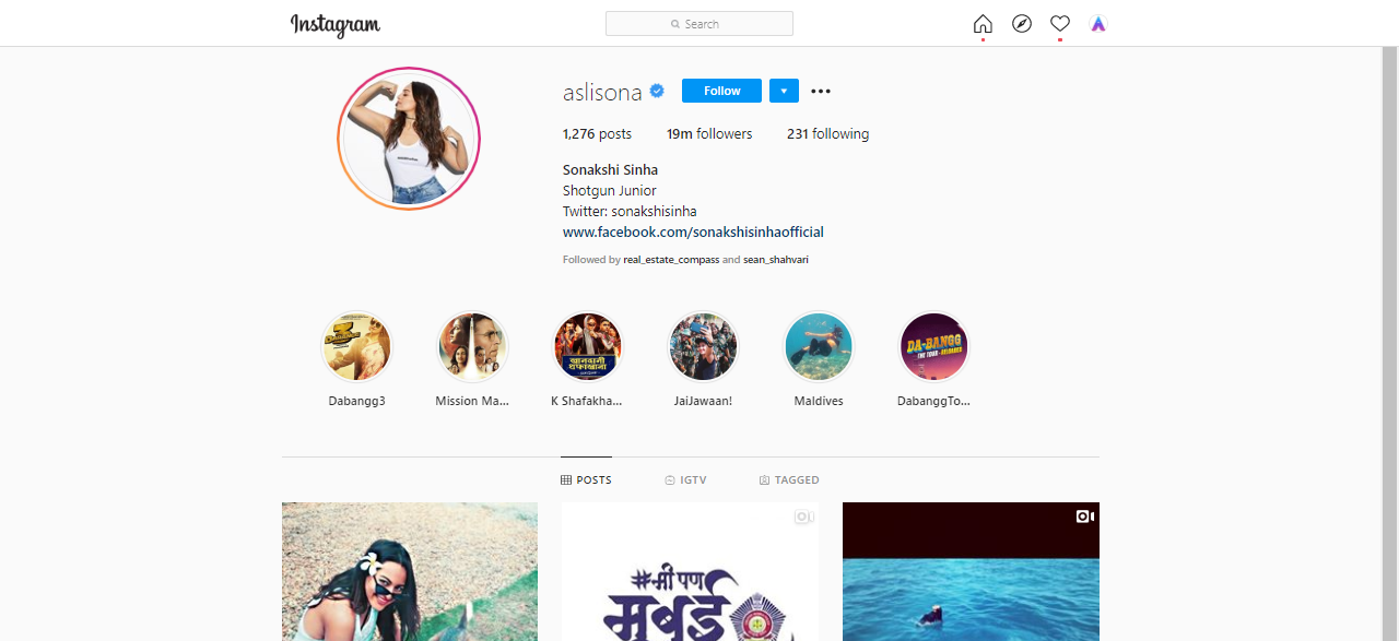 Sonakshi Top Instagram Influencer