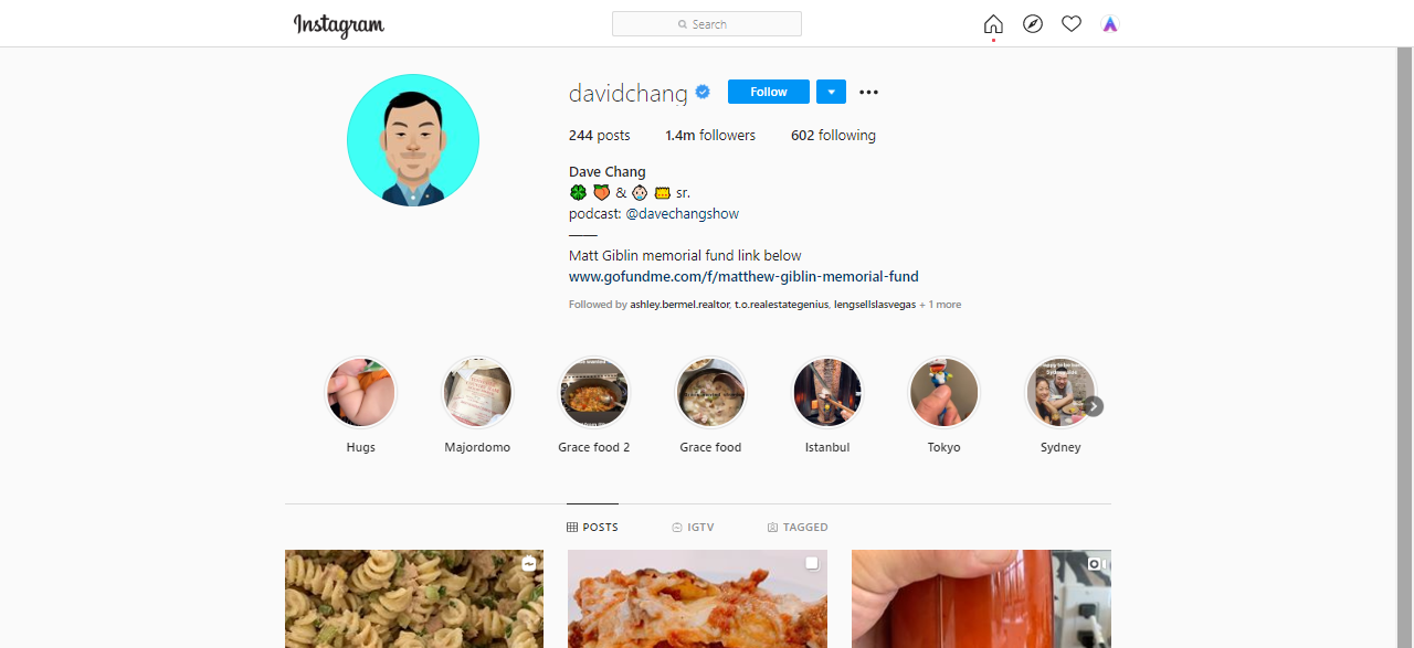 David Chang Top Instagram Influencer