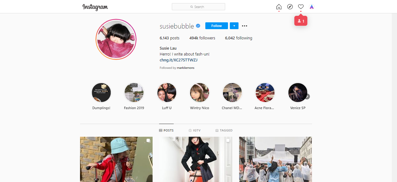 Susie Lau top Instagram Influencer