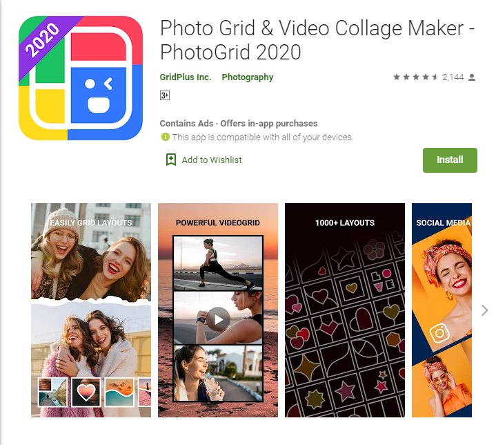 21 Best Apps for Creating Instagram Stories-PHOTO GRID