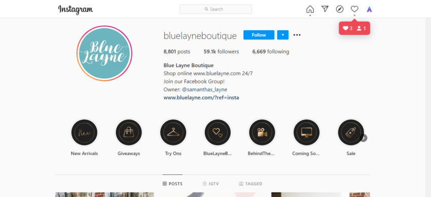 30 Trendy Instagram Boutiques bluelayneboutique