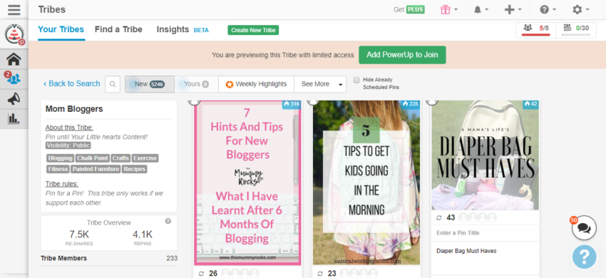 Mom Bloggers Top Tailwind Trbes