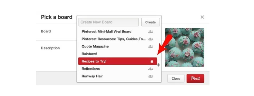 How to Create Pinterest Pins-ADDING PIN TO BOARD