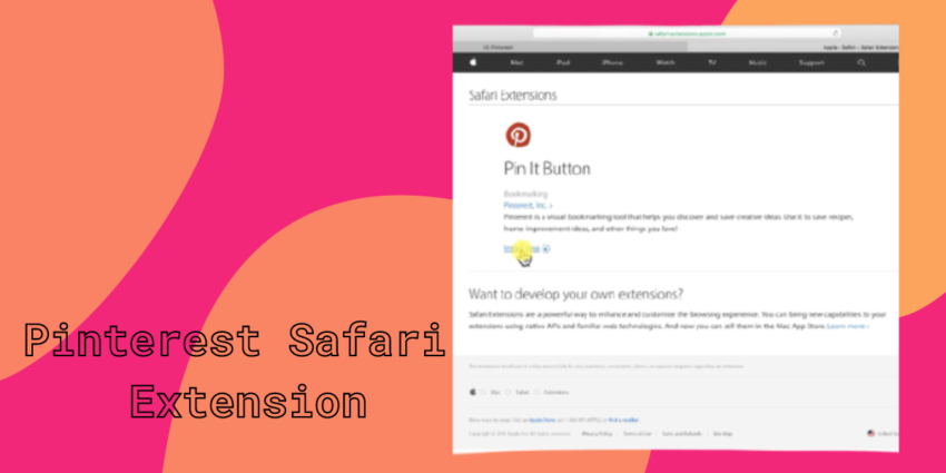 Pinterest Safari Extension