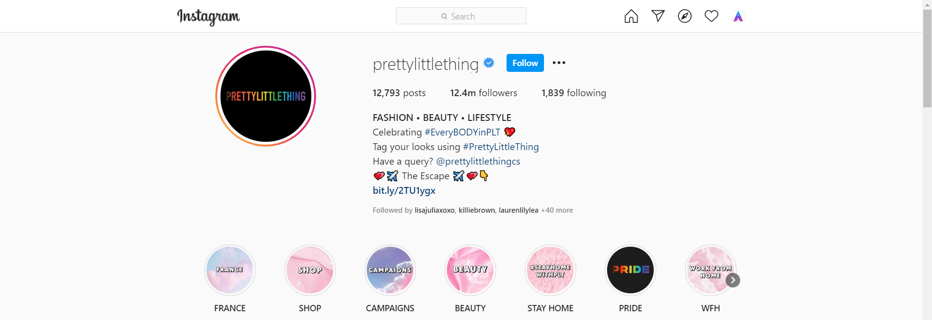 30 Trendy Instagram Boutiques Pretty Little Thing