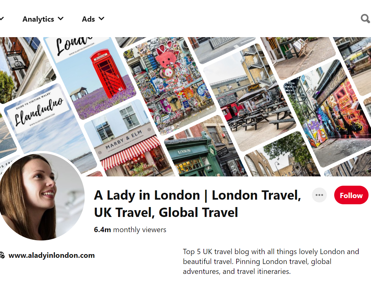A Lady in London | London Travel, UK Travel, Global Travel-Top 100 Pinterest Travel Influencers