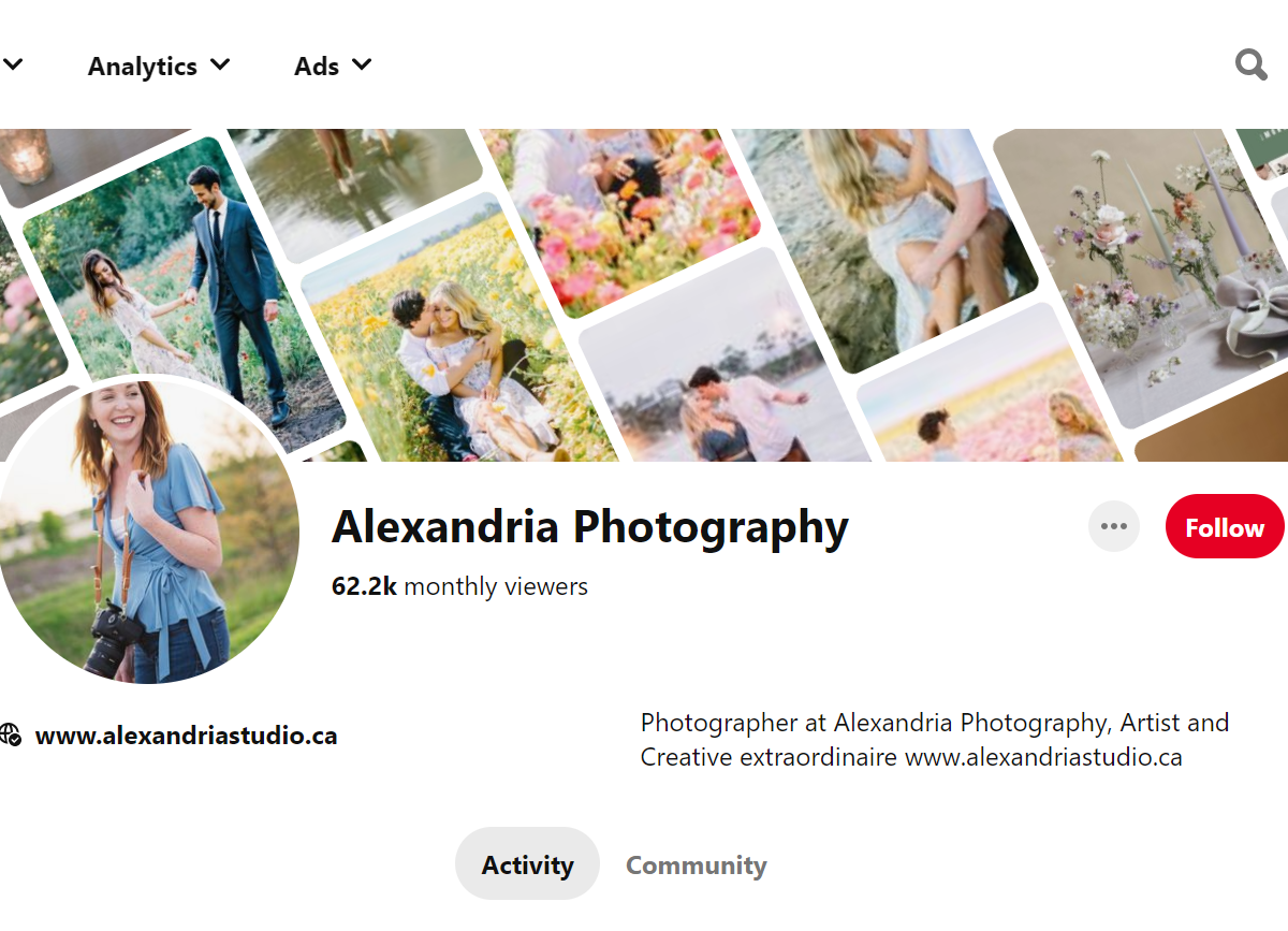  Alexandria Photography-100 Pinterest Photography Influencers