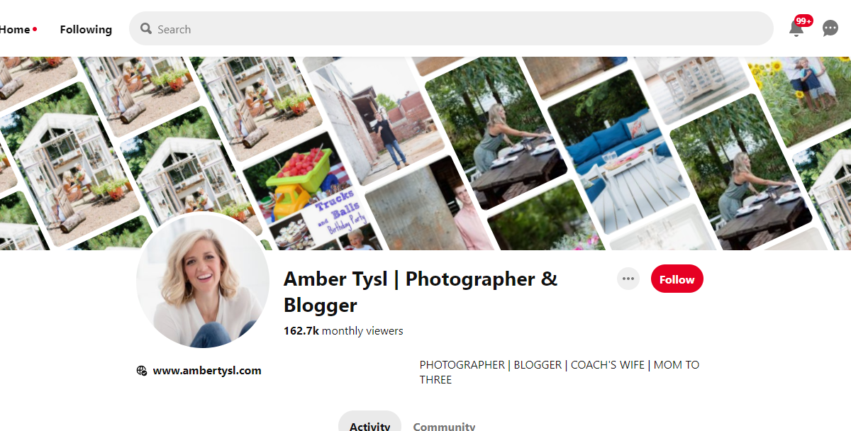 Amber Tysl | Photographer & Blogger-100 Pinterest Photography Influencers