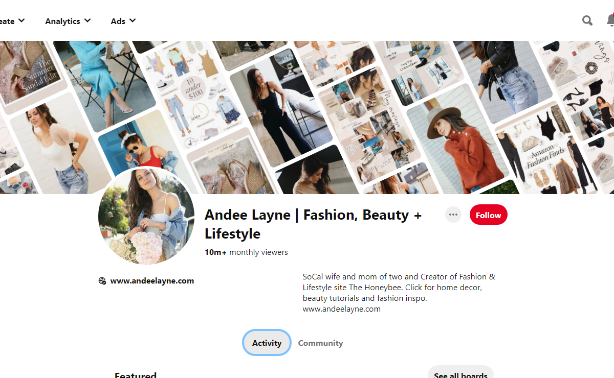 Andee Layne | Fashion, Beauty + Lifestyle Pinterest Profile