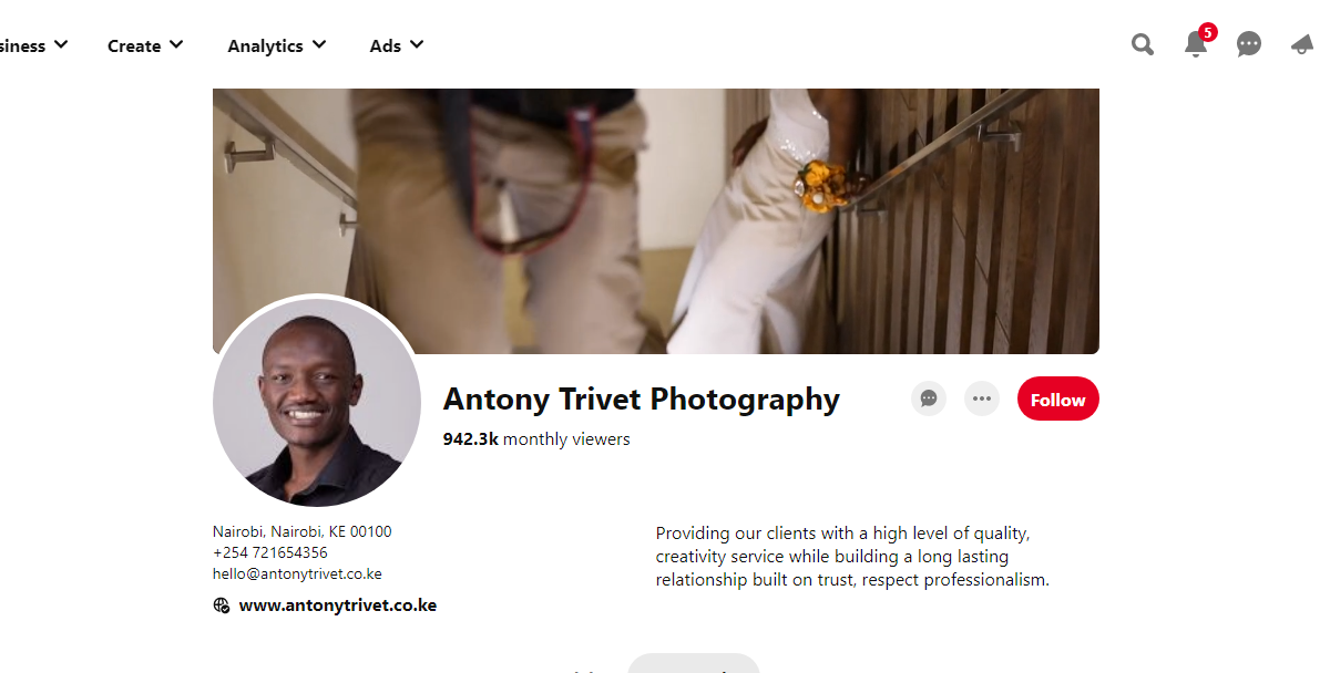 Antony Trivet Photography-100 Pinterest Photography Influencers