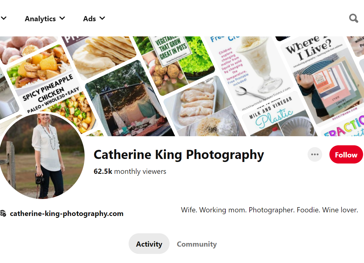 Catherine King Photography-100 Pinterest Photography Influencers