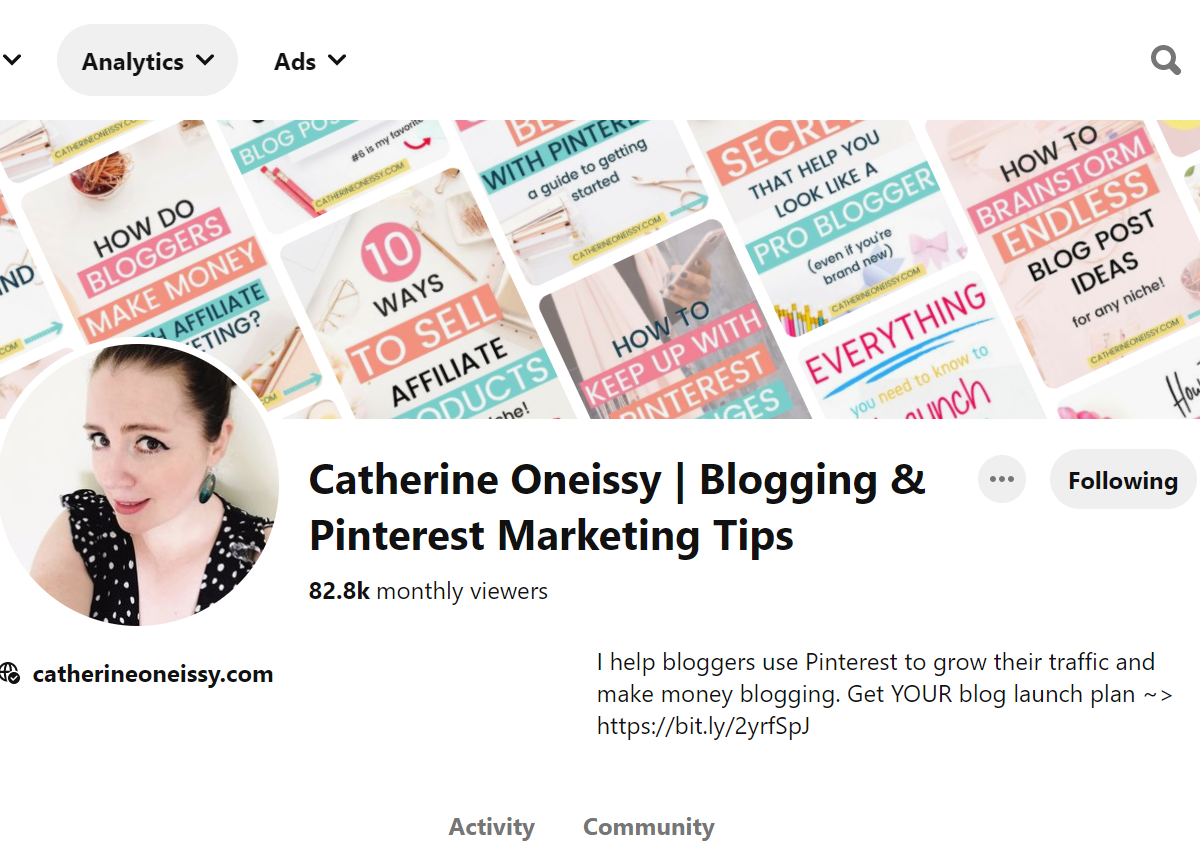 Catherine Oneissy | Blogging & Pinterest Marketing Tips Pinterest Account