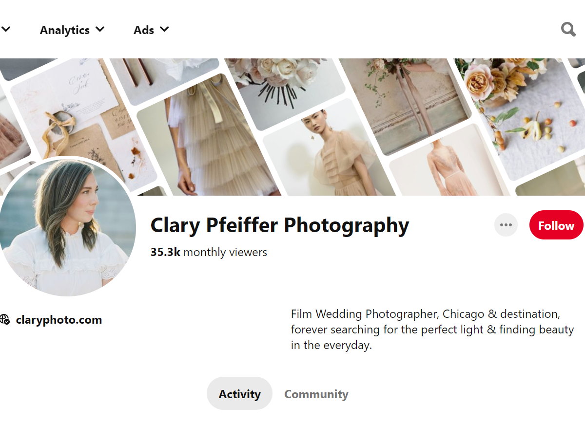 Clary Pfeiffer Photography-100 Pinterest Photography Influencers