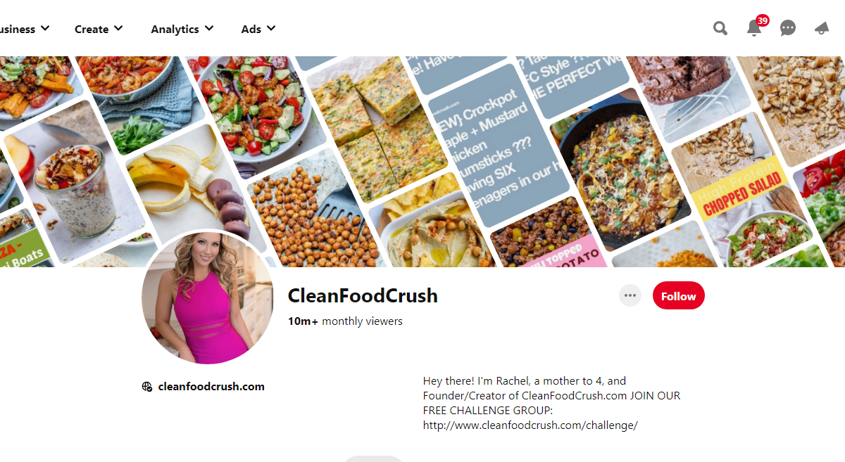 CleanFoodCrush Pinterest Profile