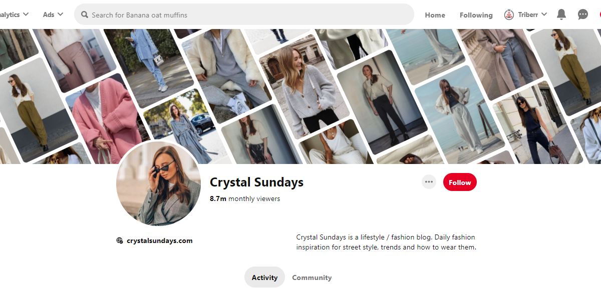 Crystal Sundays Pinterest Profile