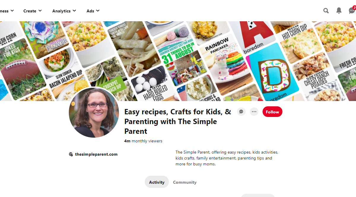 Easy recipes, Crafts for Kids, & Parenting with The Simple Parent Pinterest Account