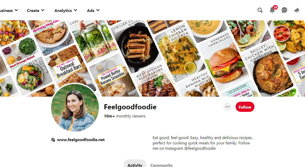 feelgoodfoodie Pinterest Profile