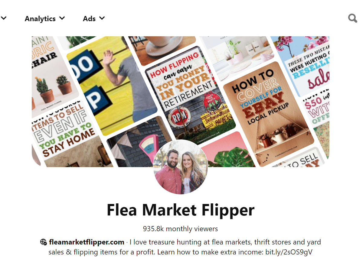 Flea Market Flipper - Pinterest Profile