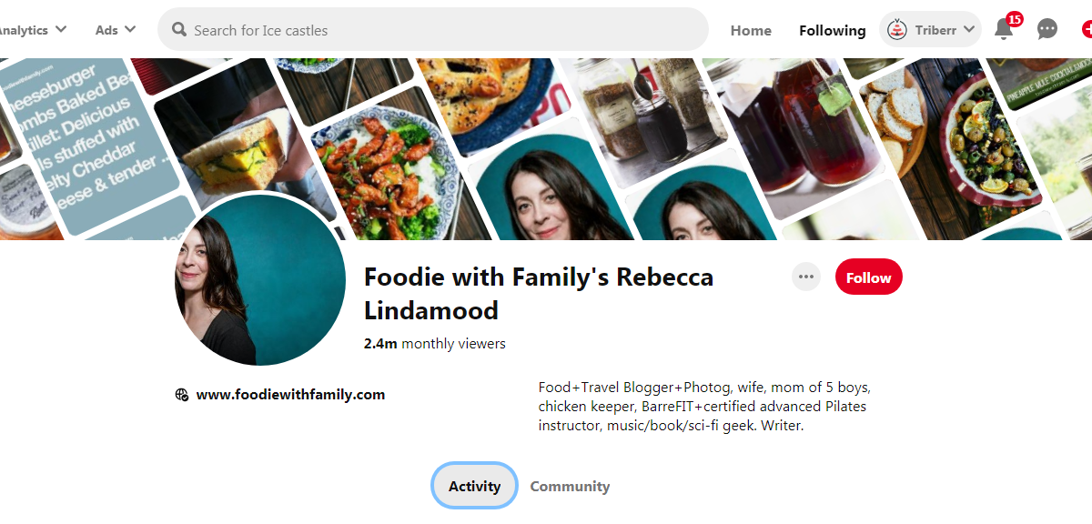 Foodie with Family's Rebecca Lindamood Pinterest Profile