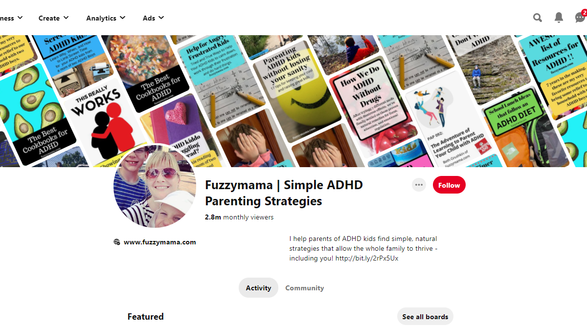 Fuzzymama | Simple ADHD Parenting Strategies Pinterest Account