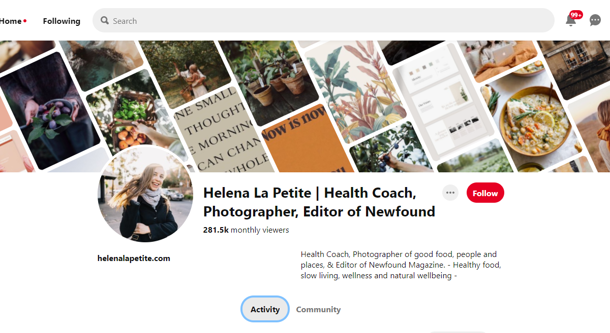 Helena La Petite | Health Coach, Photographer, Editor of Newfound-100 Pinterest Photography Influencers