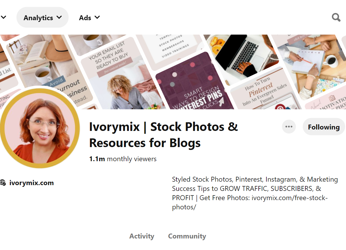 Ivorymix | Stock Photos & Resources for Blogs Pinterest Account