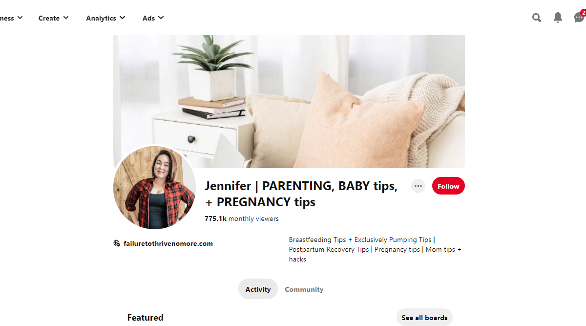 Jennifer | PARENTING, BABY tips, + PREGNANCY tips Pinterest Account