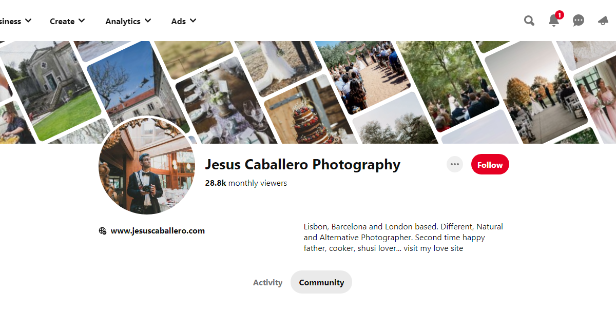 Jesus Caballero Photography-100 Pinterest Photography Influencers
