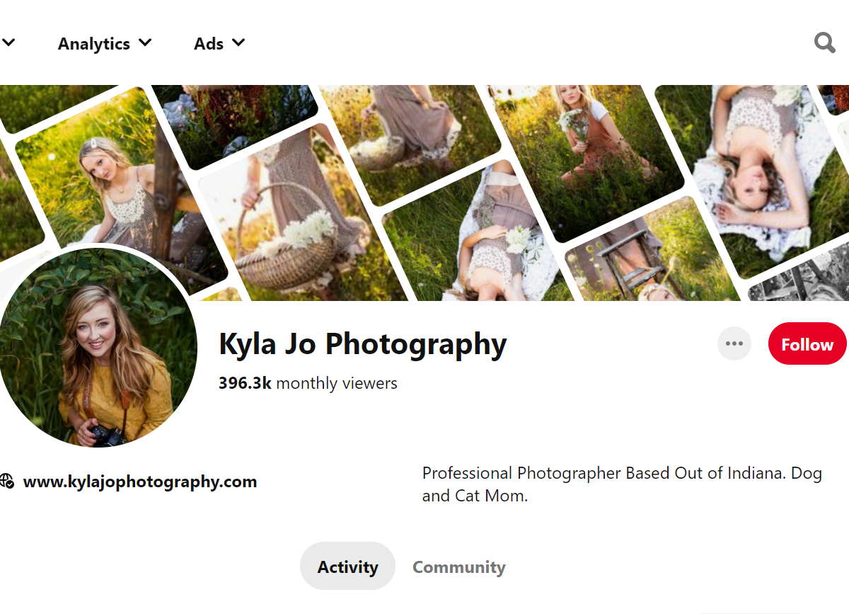 Kyla Jo Photography-100 Pinterest Photography Influencers