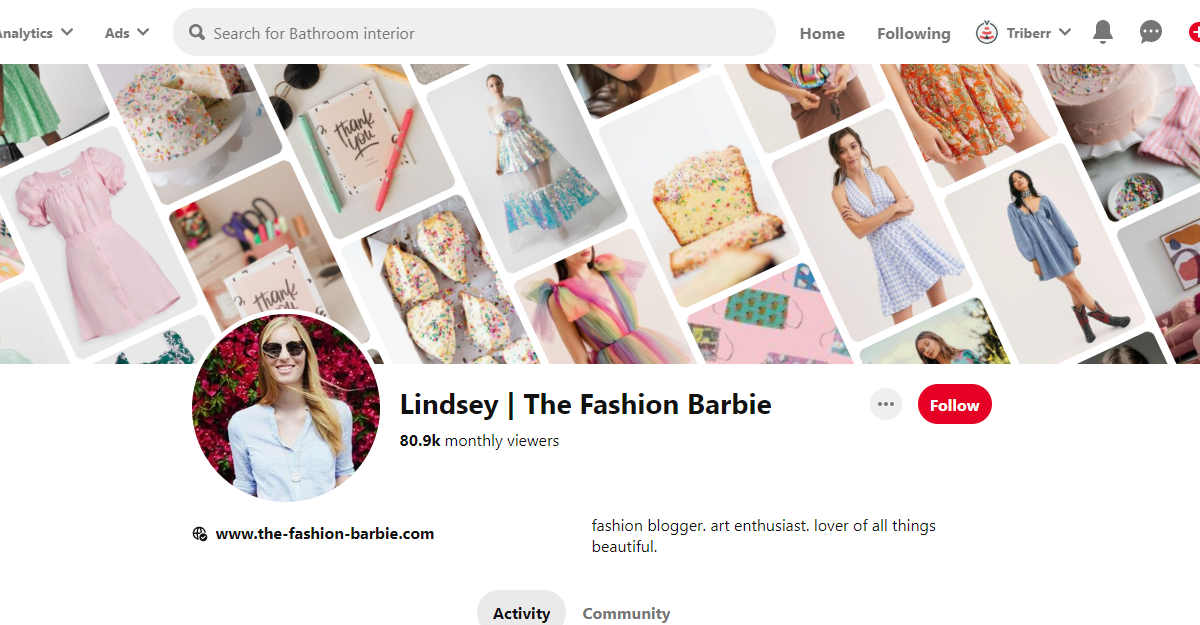  Lindsey | The Fashion Barbie Pinterest Profile