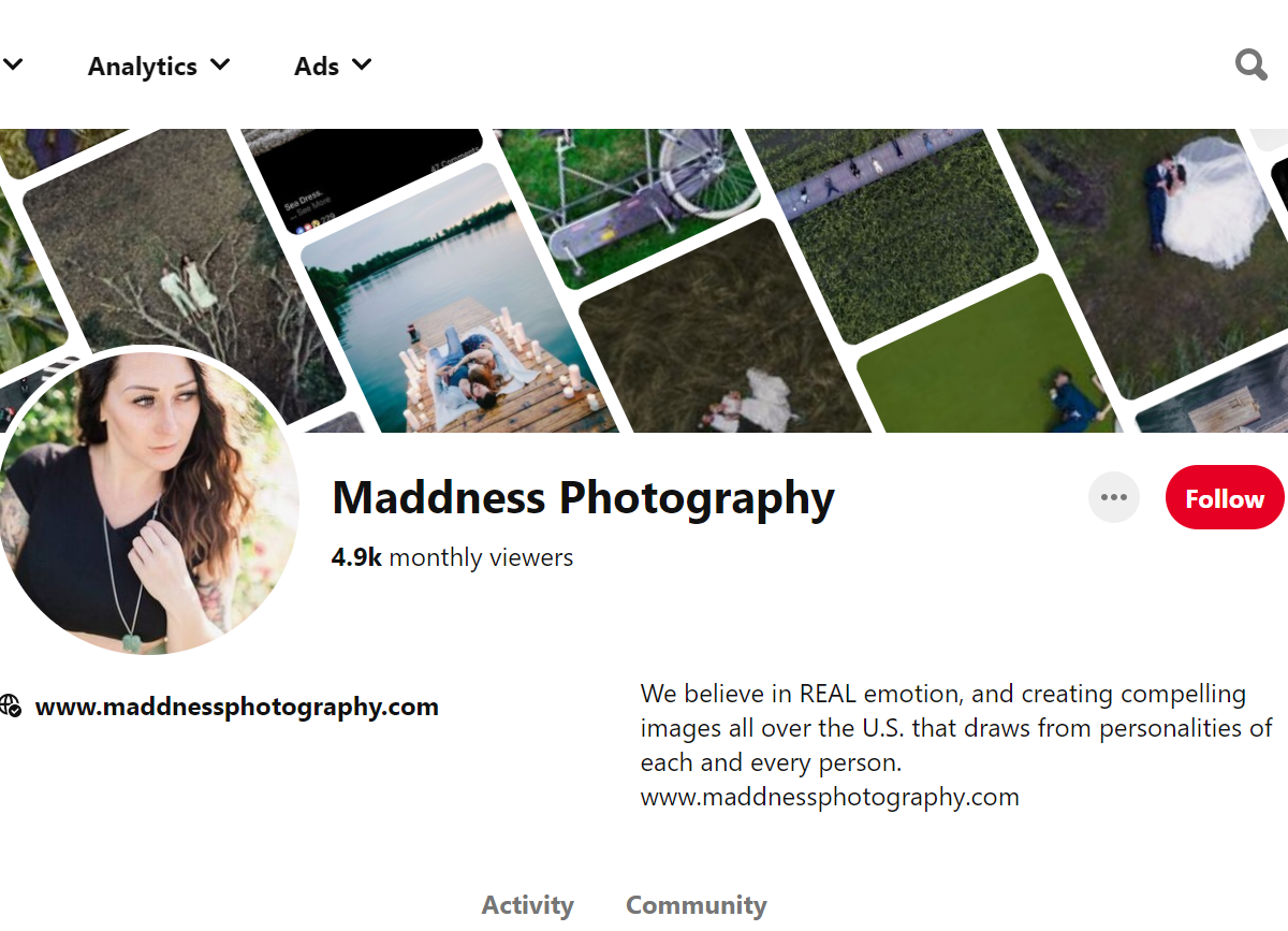 Maddness Photography-100 Pinterest Photography Influencers
