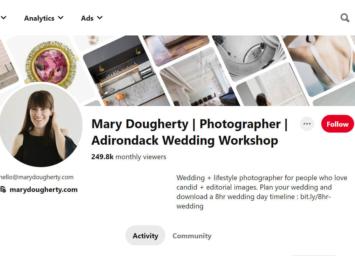 Mary Dougherty Photography-100 Pinterest Photography Influencers