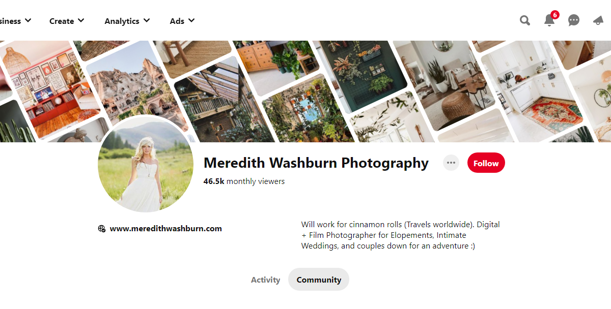  Meredith Washburn Photography-100 Pinterest Photography Influencers