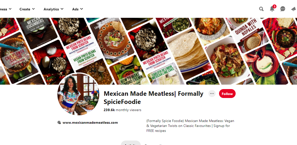 Mexican Made Meatless| Formally SpicieFoodie Pinterest Profile 