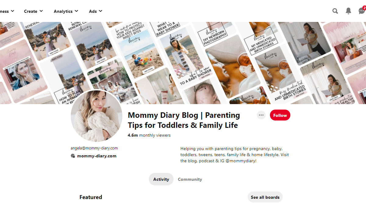 Mommy Diary Blog | Parenting Tips for Toddlers & Family Life Pinterest Account