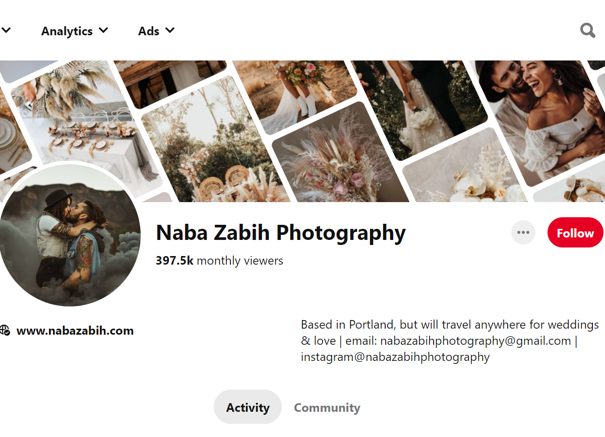 Naba Zabih Photography-100 Pinterest Photography Influencers