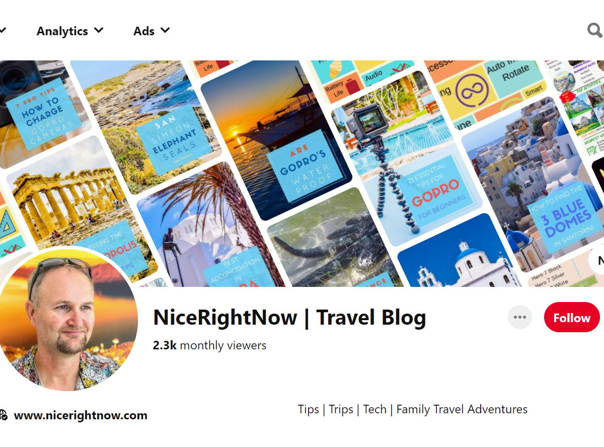  NiceRightNow | Travel Blog-Top 100 Pinterest Travel Influencers