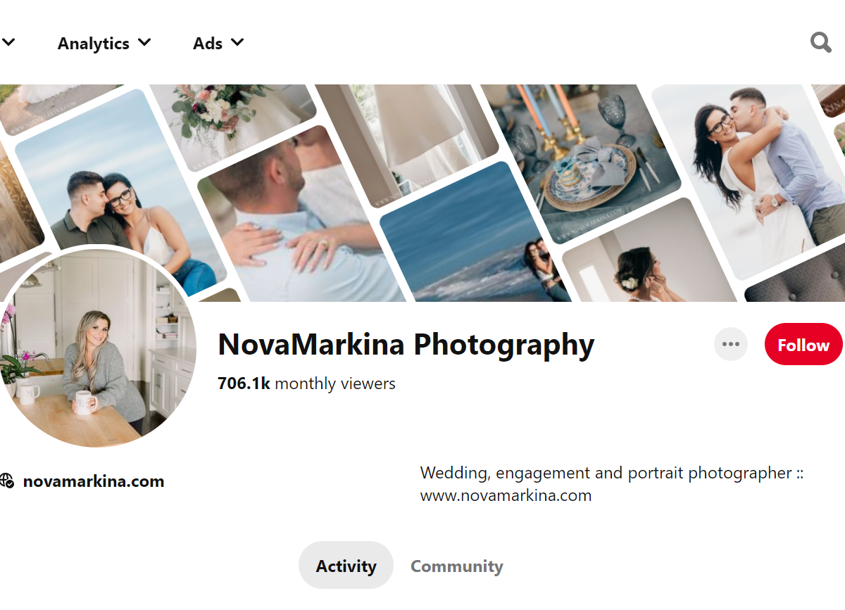 NovaMarkina Photography-100 Pinterest Photography Influencers