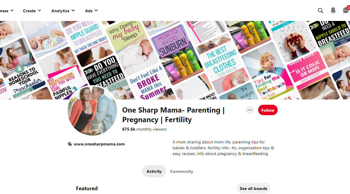 One Sharp Mama- Parenting | Pregnancy | Fertility Link to the Profile