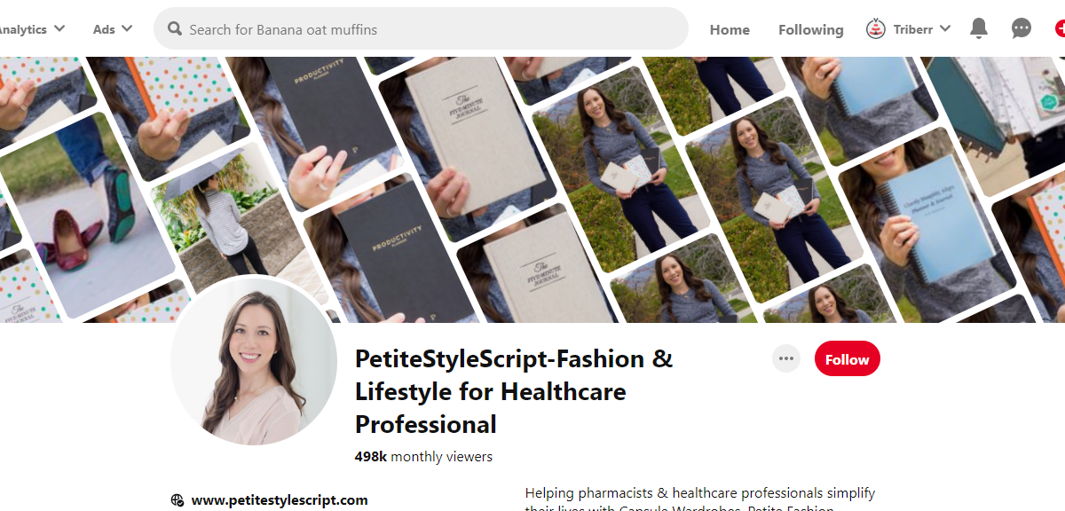 PetiteStyleScript-Fashion & Lifestyle for Healthcare Professional Pinterest profile